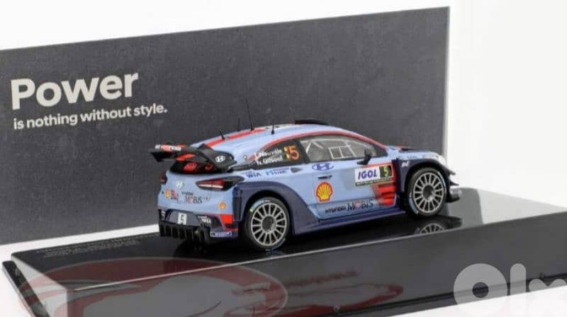 Hyundai I20 (Rally De Corse '17) diecast car model 1;43. 3