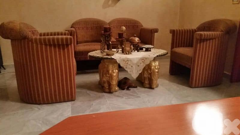 طقم اعدي فيل ٣ قطع خشب مصيف 0