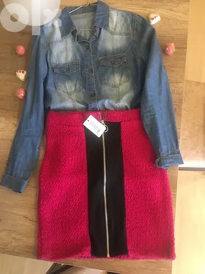 skirt large pink new with tag