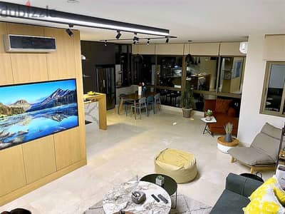 Furnished Apartment in Achrafieh, Beirut with Mountain & City View