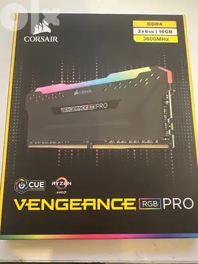 vengeance rgb pro 2 x 8GB  (16gb) 3600mhz ddr4