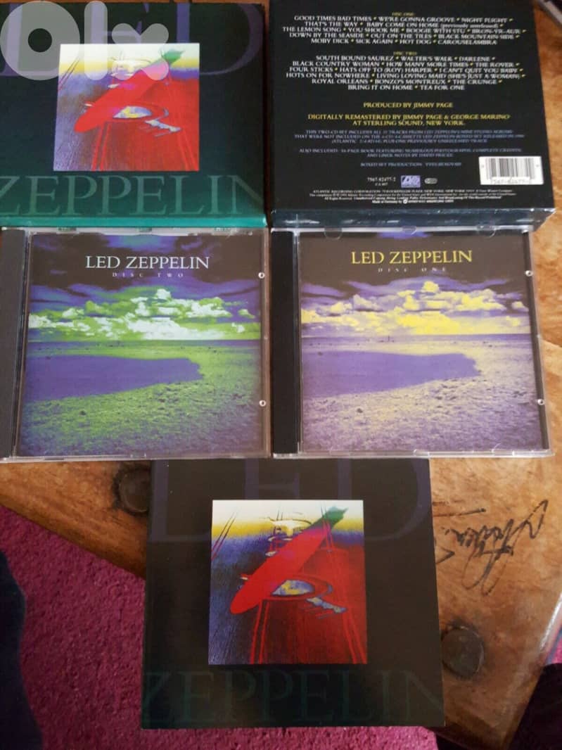 Led Zeppelin boxed set 2 new open box 2 cds+book 0