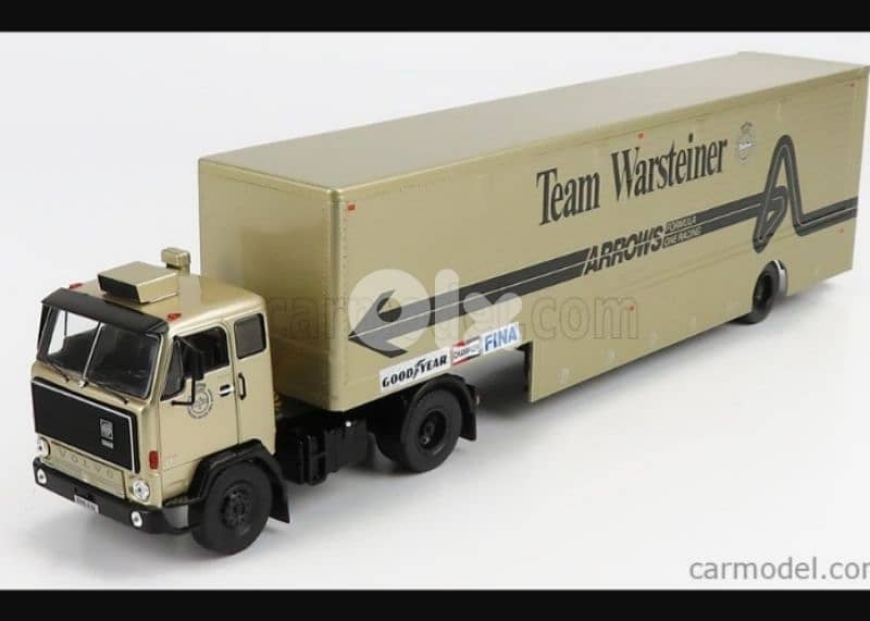 Volvo F89 Transporter (Team Arrows) diecast car model 1;43. 0