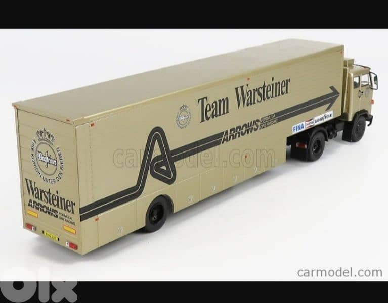 Volvo F89 Transporter (Team Arrows) diecast car model 1;43. 4