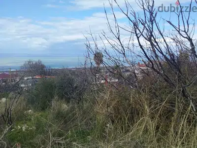 980 Sqm | Land for Sale in Mechref | Panoramic Sea View