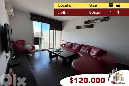 Jeita Country Club | 80m2 Chalet | 30m2 Terrace | Furnished | View |