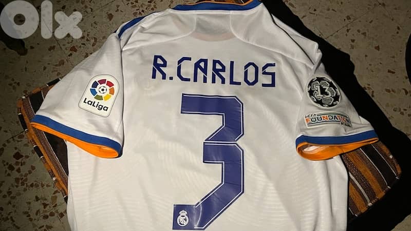 Roberto carlos legend real madrid 2021 home kit limited edition 0