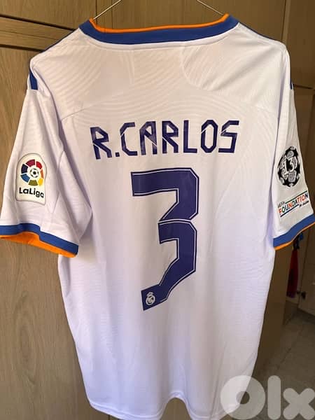 Roberto carlos legend real madrid 2021 home kit limited edition 9
