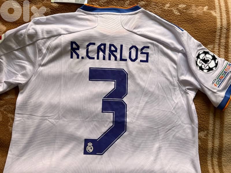 Roberto carlos legend real madrid 2021 home kit limited edition 10