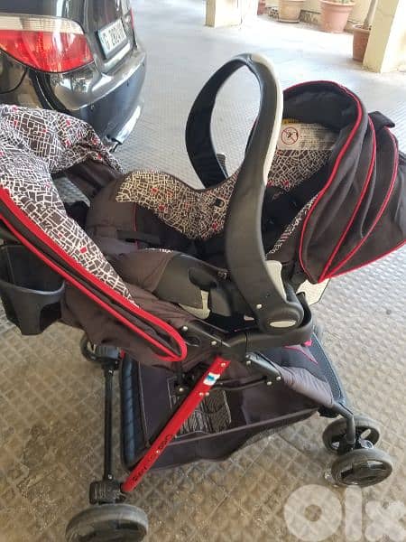 set Evenflo stroller 3