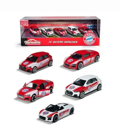 Audi 5 car set (Bayern Munchen) diecast car model 1;64.
