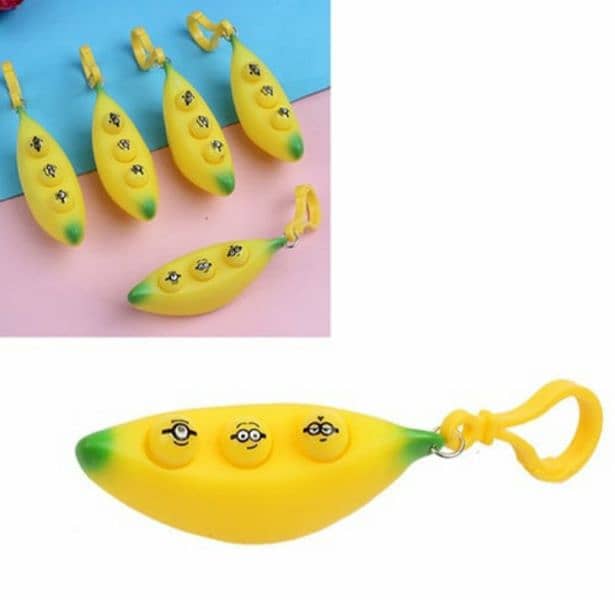 2 in 1 keychain and cute fidget pop out squeeze 3$ 11