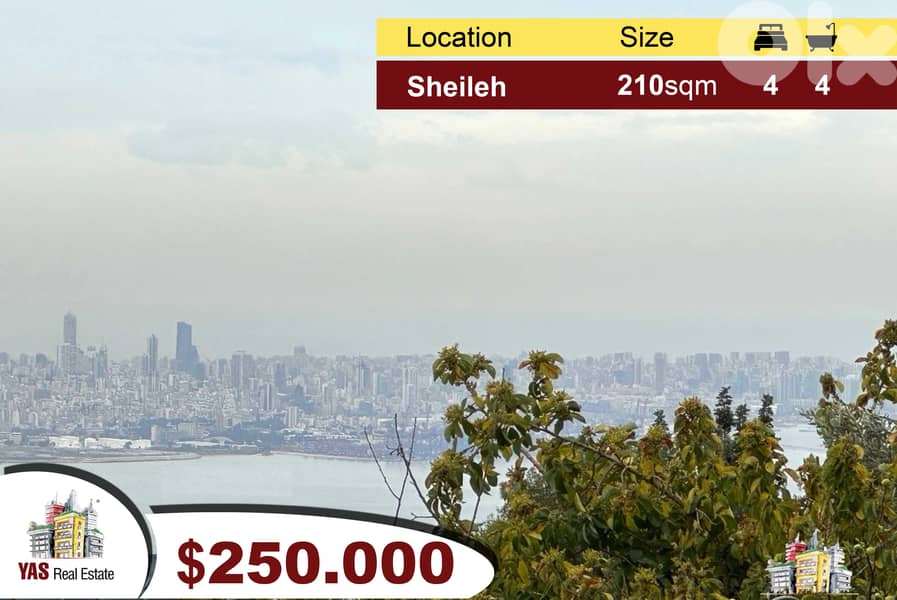 Sheileh 210m2 | 100m2 Garden | Sea View | Luxurious | Unique | Catch | 0