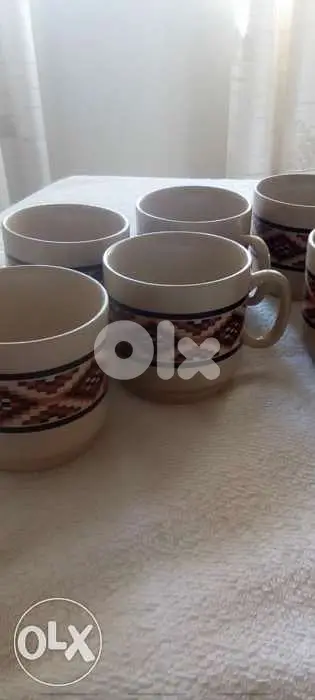 Tea cups. new. not used. 12 pieces. فناجين شاي ١٢ قطع