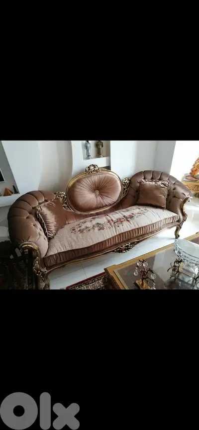 طقم كنبايات مصري حفر خشب زان