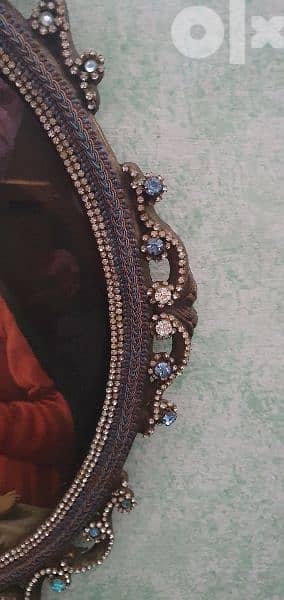 تبلو ايطلي نحاس رسم علة قزار مع احجار كريستال لعدد ١٠٠٠ 2