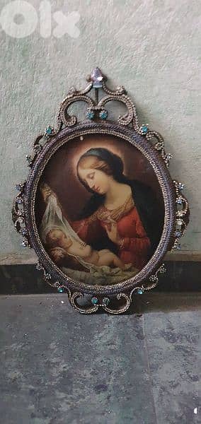 old italian tablue bronze cadre 1000 cristal stons 0