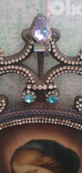 old italian tablue bronze cadre 1000 cristal stons 1