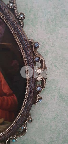 old italian tablue bronze cadre 1000 cristal stons 2