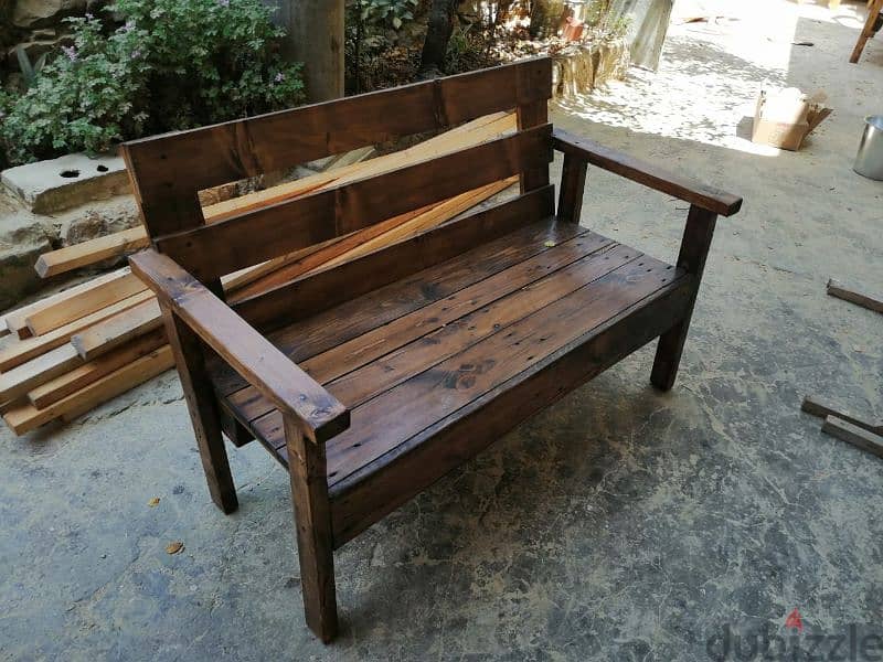 benches from pallet each item has a price 0