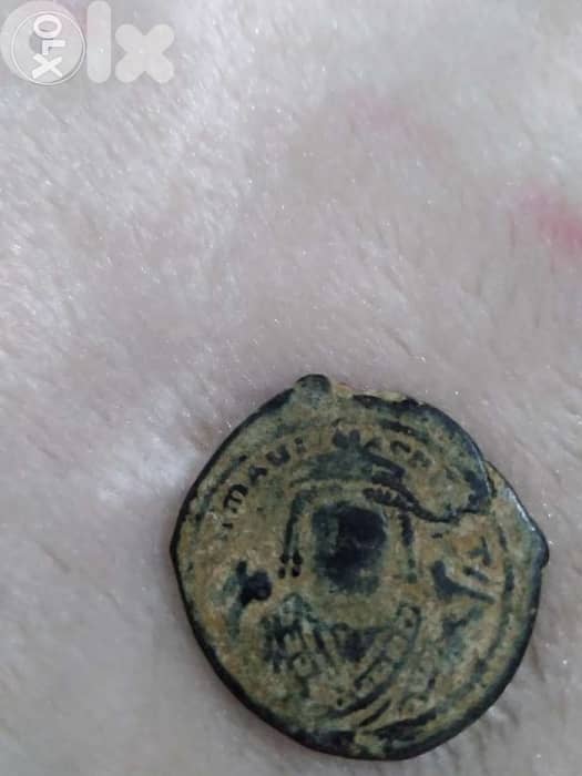 Ancient Eastern Roman Byzantine Bronze Coin for Tiberius year 582 AD 0