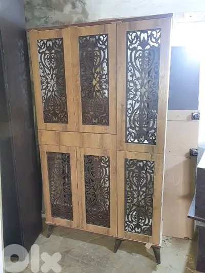 خزائن أحذية 3 درف طابقين جديدة من المعمل