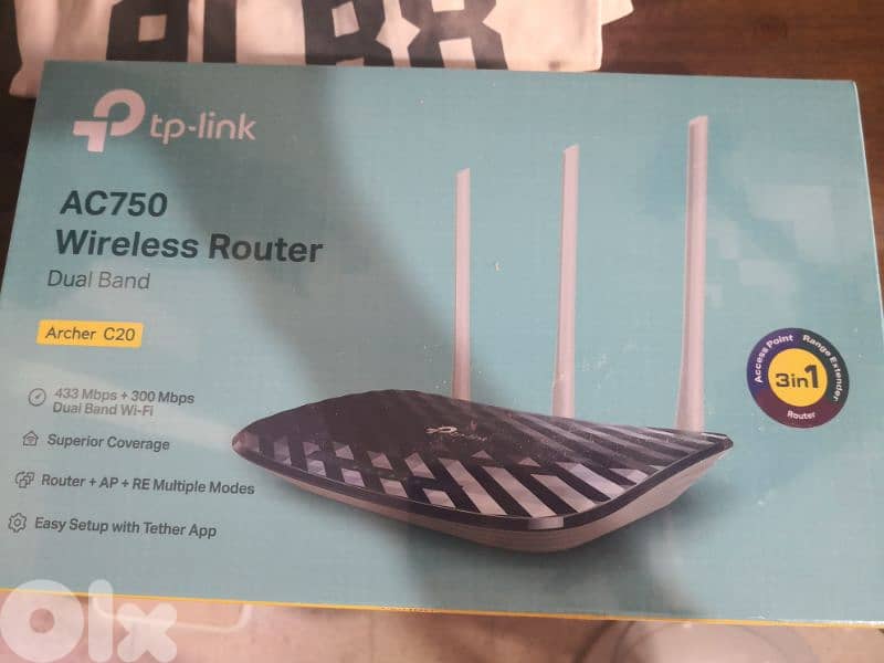tplink router ac 750 3 antennas 0