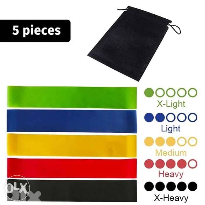 *Natural Latex*Mini Elastic Bands Set With Carry Bag For 6$ 0