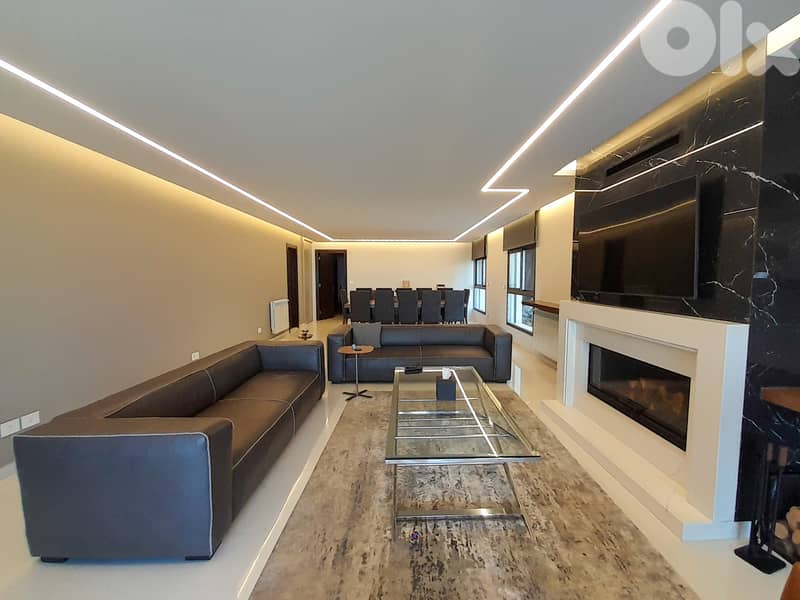 350 SQM Fully Furnished Duplex in Bikfaya, Metn with Mountain View 0
