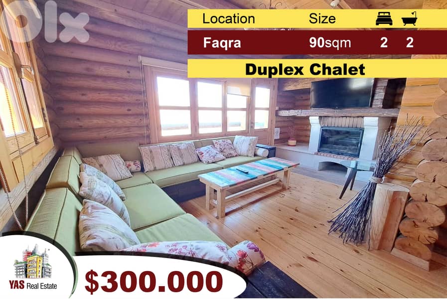 Faqra 90m2 | Recent Duplex Chalet | Nicely Fitted | Mountain View |DA 0