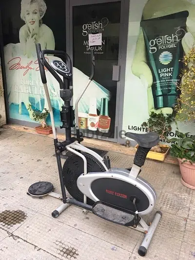 elliptical Byke like new we have also all sports equipment