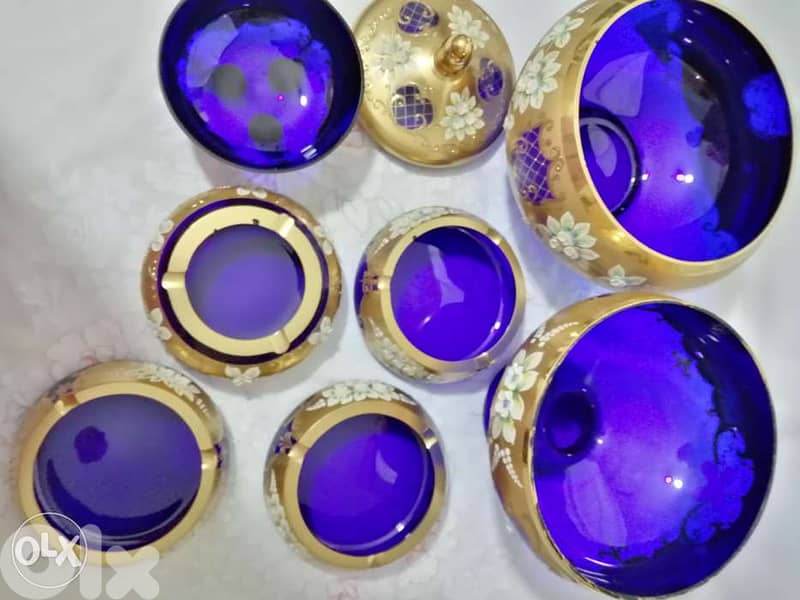 Bohemian crystal set 14k 200$ 1