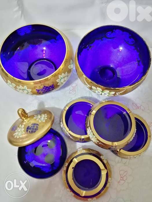Bohemian crystal set 14k 200$ 11