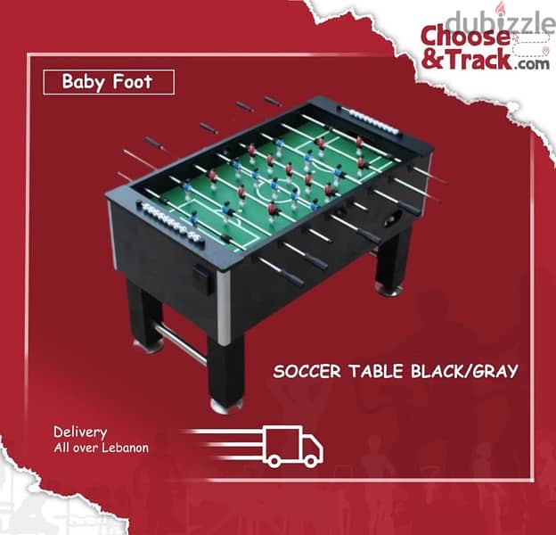 Soccer table Black/Gray 0