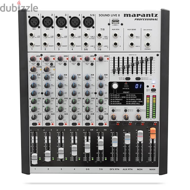 Marantz Sound Live 8 8-Channel / 2-Bus Tabletop Mixer 0