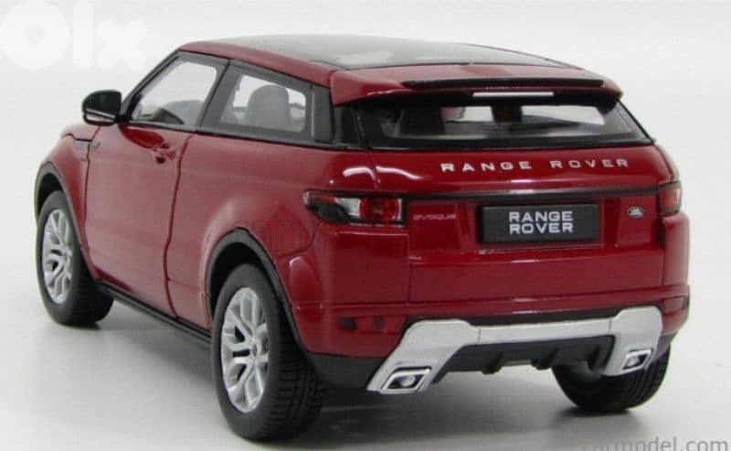 Range Rover Evoque diecast car model 1:24. 2