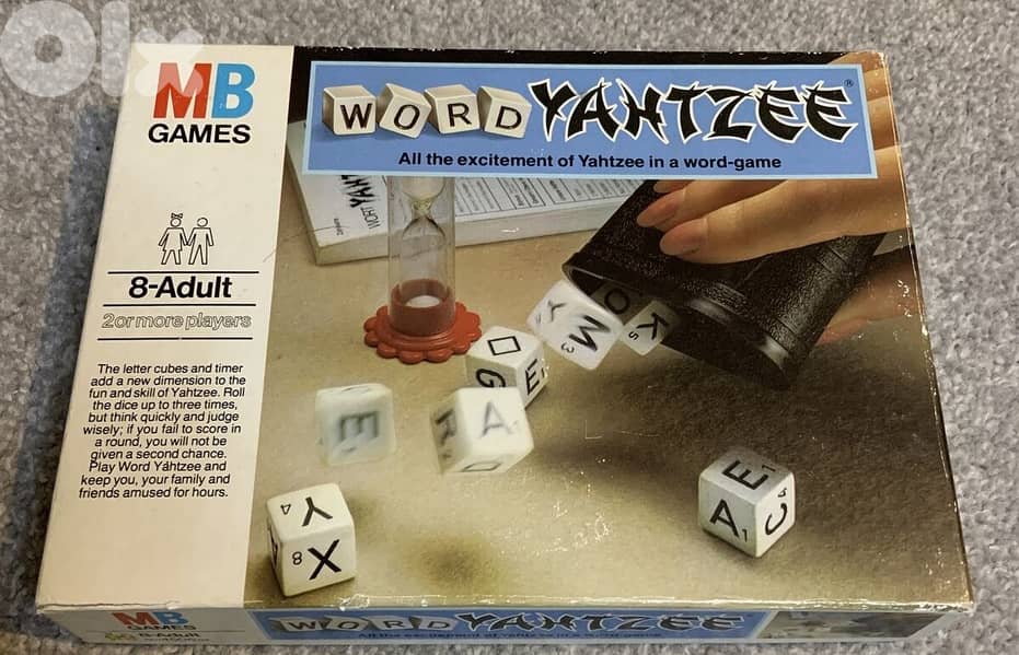 Vintage MB Games Word Yahtzee 1979 Board Game Family 0