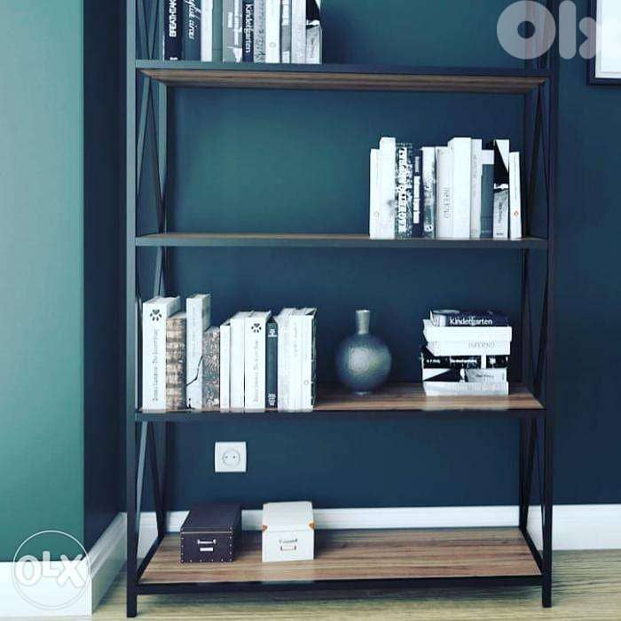 Industrial steel ] bookshelf unit [ 0