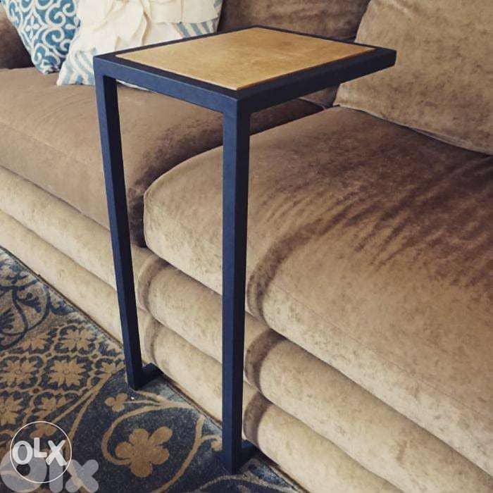 Industrial steel ] Sofa tray [ 2