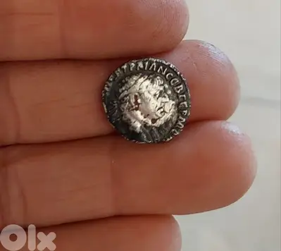 Ancient Roman Silver coin for Emperor Trajan year 98 AD