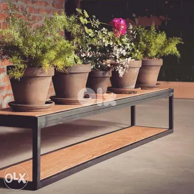 Industrial steel [ plant bench rack ]