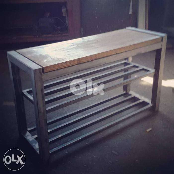 Industrial steel [ shoes rack ] 0
