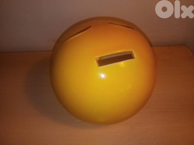 smiley face porcelain money bank 1