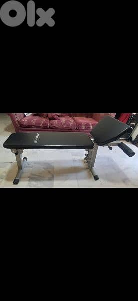bench & weights  & 3 axe like new شبه جديد 6