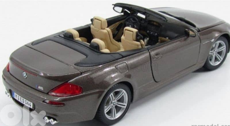 BMW M6 Cabriolet diecast car model 1;18 3