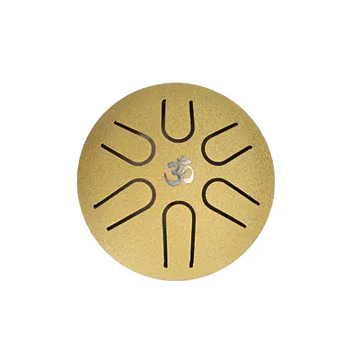 Mini Steel Tongue Drum 3-inch 6 notes Tank drum -Gold