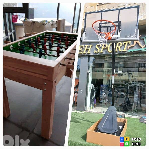 hoop stand basketball + babyfoot (2items) 0