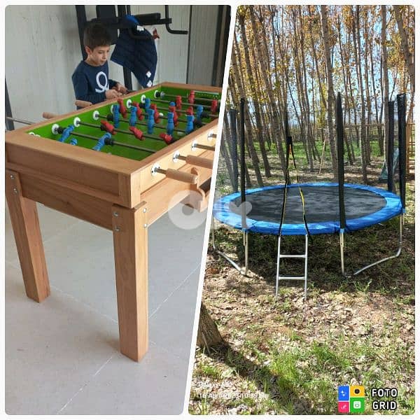 639$ Tampoline 3m + babyfoot  (2in1) 0