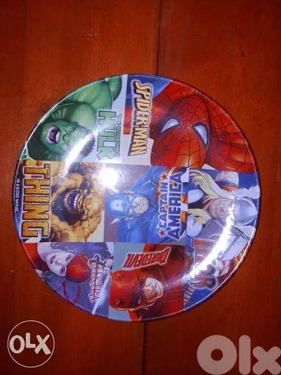 Marvel heroes ceramic plate