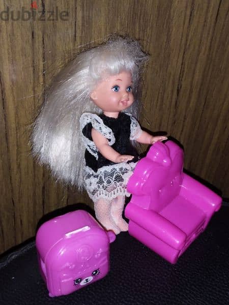 KELLY Barbie Smaller Sister Mattel Great Rare First doll SET:Chair+Bag 2